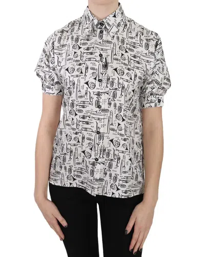 Dolce & Gabbana Silk T-shirt In White