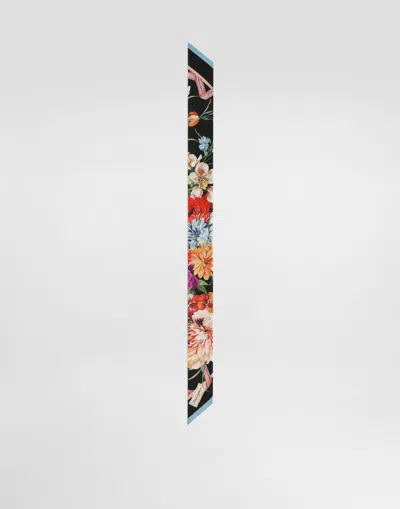 Dolce & Gabbana Silk Twill Bandeau In Multi