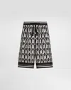 Dolce & Gabbana Logo-print Patterned Shorts In Multi