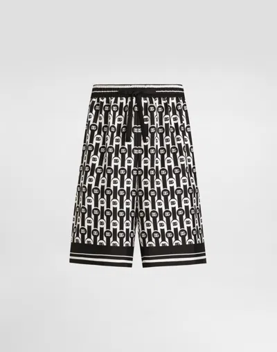 DOLCE & GABBANA SILK TWILL BERMUDA SHORTS