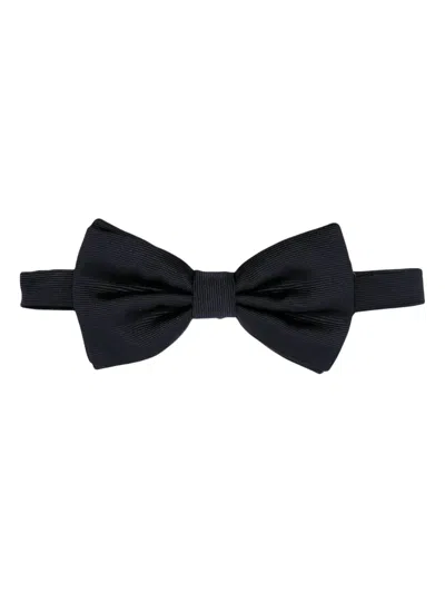 Dolce & Gabbana Silk Bow Tie In Blue