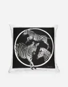 Dolce & Gabbana Silk Twill Cushion Large Multicolor Unisex Onesize In Multicolor