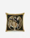 Dolce & Gabbana Silk Twill Cushion Medium Multicolor Unisex Onesize In Multicolor