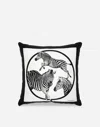 Dolce & Gabbana Silk Twill Cushion Medium Multicolor Unisex Onesize In Multicolor