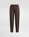 Dolce & Gabbana Silk Trousers With Side Stripe Detail