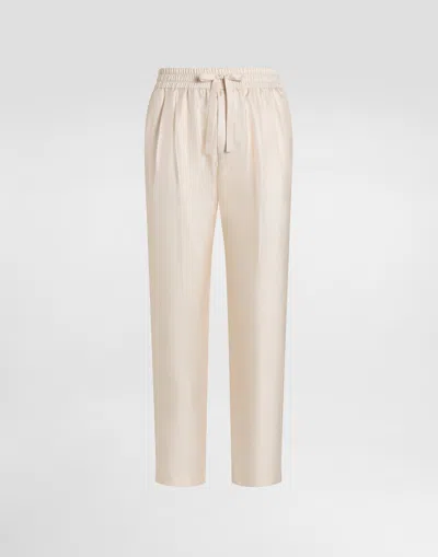 Dolce & Gabbana Silk Twill Jogging Trousers
