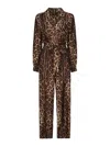Dolce & Gabbana Silk Twill Pajama Suit In Brown