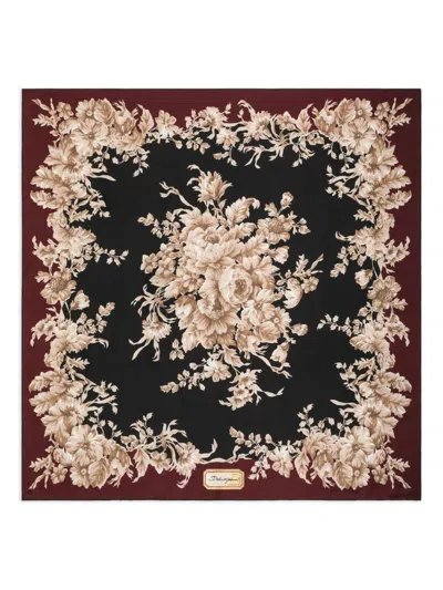 Dolce & Gabbana Silk Twill Scarf In Black