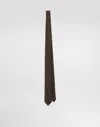 Dolce & Gabbana Silk Twill Tie In Brown
