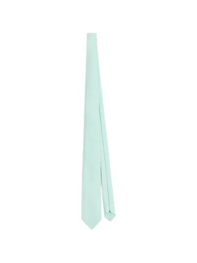 Dolce & Gabbana Silk Twill Tie In Green