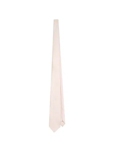 Dolce & Gabbana Silk Twill Tie In Pink