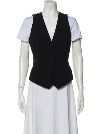 Pre-owned Dolce & Gabbana Silk Vest In Black