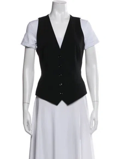 Pre-owned Dolce & Gabbana Silk Vest In Black