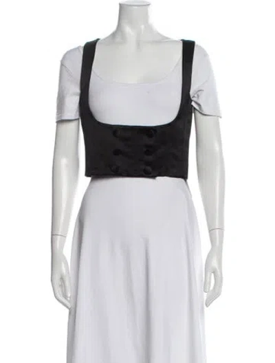 Pre-owned Dolce & Gabbana Silk Vest In White