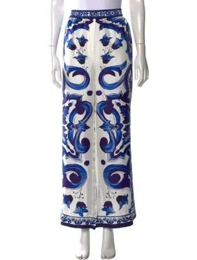 Pre-owned Dolce & Gabbana Silk Wide Leg Pants