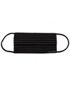 Dolce & Gabbana Striped Silk-polyester Face Mask In Black