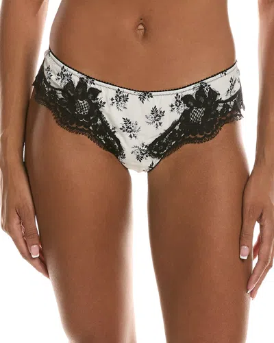 Dolce & Gabbana Silk-blend Bikini Bottom In Black