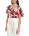 Dolce & Gabbana Silk-blend Blouse In Multi