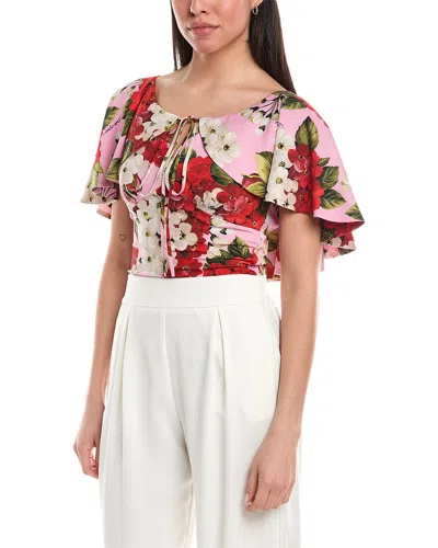 Dolce & Gabbana Silk-blend Blouse In Multi