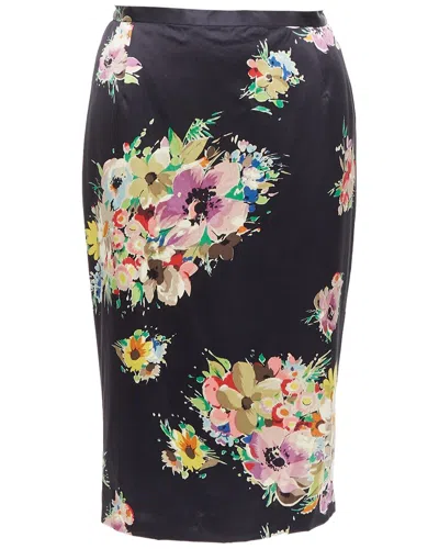 Pre-owned Dolce & Gabbana Silk-blend Pencil Skirt, Size It 40 (authentic Pre-loved)