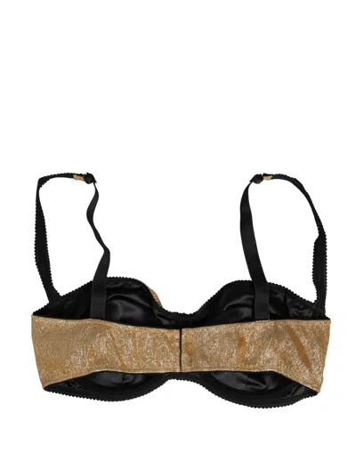 Dolce & Gabbana Silk-blend Semi-padded Underwire Balconette Bra In Blue