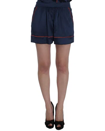 Dolce & Gabbana Silk-blend Short In Blue