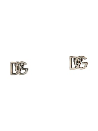 Dolce & Gabbana Silver Brass Earrings