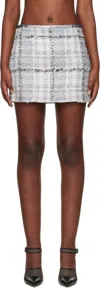 Dolce & Gabbana Check Lurex Raschel Tweed Miniskirt In S8100 Quadri-check-t