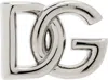 Dolce & Gabbana Silver 'dg' Logo Single Earring In Argento/palladio
