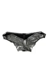 DOLCE & GABBANA SILVER ELEGANCE TOP WITH ZIPPER CLOSURE