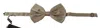 Dolce & Gabbana Silver Gray Silk Adjustable Neck Bow Men's Tie In Gray