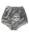Dolce & Gabbana Silver Nylon Sequined Slip Girdle Panty Underwear In Silver