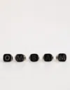 Dolce & Gabbana Silver Tone Brass Lettering Set 5 Pieces Adjustable Ring In Silver