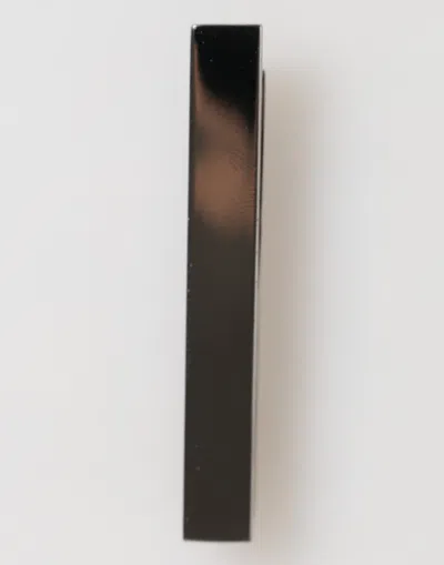 Dolce & Gabbana Silver Tone Brass Logo Branded Men Accessory Tie Clip Bar
