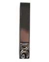Dolce & Gabbana Silver Tone Brass Logo Branded Tie Clip Bar In Brown