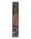 Dolce & Gabbana Silver Tone Brass Logo Branded Tie Clip Bar In Brown