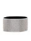 Dolce & Gabbana Wide Crystal Choker In Silver