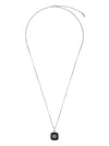 Dolce & Gabbana Silver-tone Logo Necklace In Black