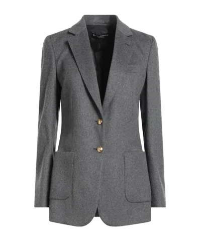 Dolce & Gabbana Simple And Tailored Single- Blazer In Yellow