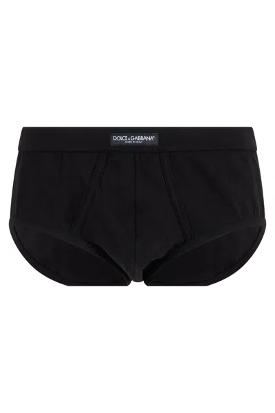 Dolce & Gabbana Simple Logo Boxers In Black