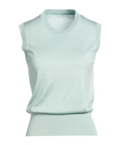 Dolce & Gabbana Simple Sleeveless Knit Top In Green