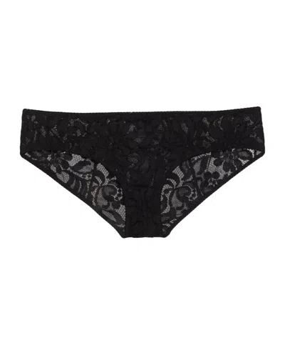 Dolce & Gabbana Simple Solid-color Lace Panties In Black