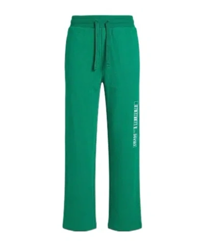 Dolce & Gabbana Simple Straight-leg Pants In Green