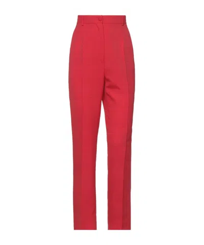 Dolce & Gabbana Simple Straight-leg Pants In Red