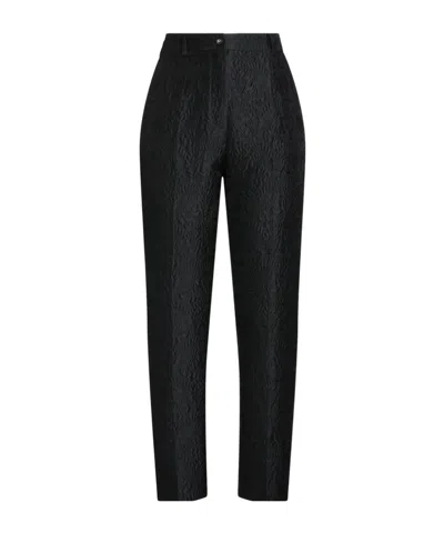 Dolce & Gabbana Simple Tapered Pants In Black
