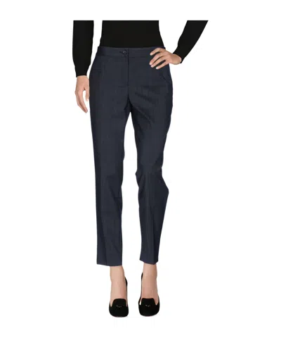 Dolce & Gabbana Simple Wool Pants In Black