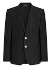 Dolce & Gabbana Linen Jacket Portofino Shape Rounded Lapels