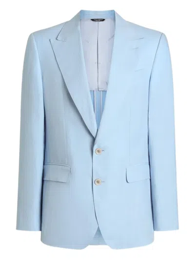 Dolce & Gabbana Single-breasted Blazer In Blue