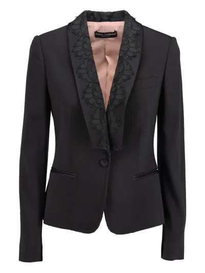 Pre-owned Dolce & Gabbana Single-breasted Blazer In Black