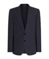 Dolce & Gabbana Single-breasted Silk-blend Gabardine Taormina Jacket In Blue